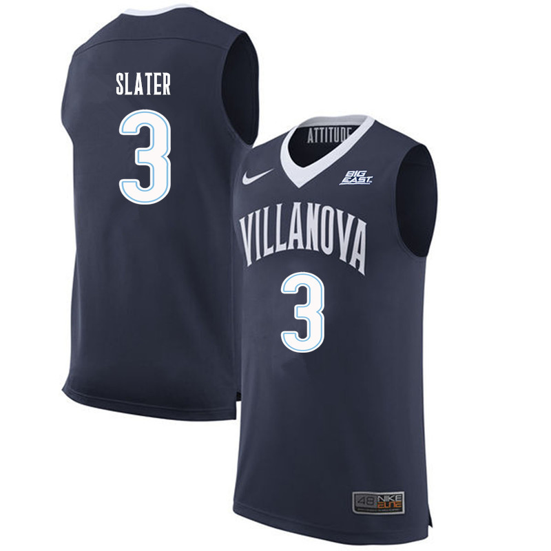 Men #3 Brandon Slater Villanova Wildcats College Basketball Jerseys Sale-Navy
